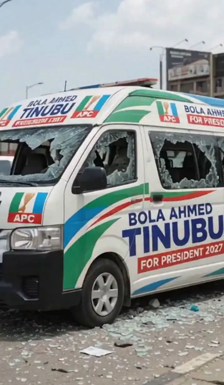 Angry Youths reportedly stone APC members who came to campaign for Tinubu's reelection
What's your...