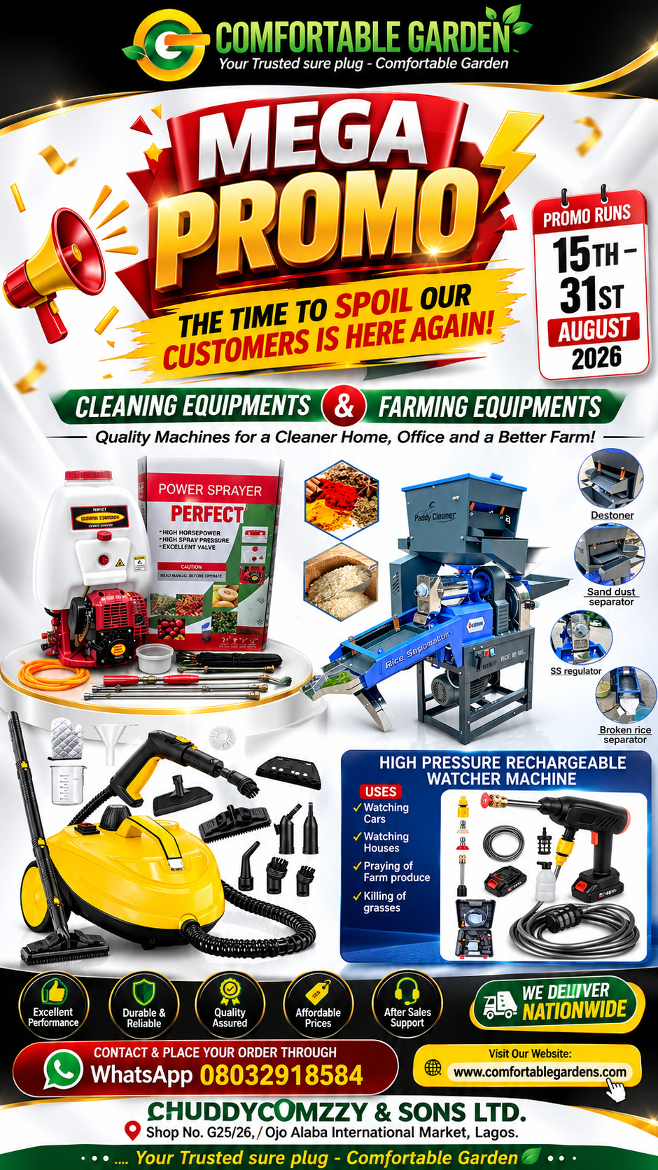 Life is for the living.
Buy equipment that will help you to live long.
Stop suffering unnecessarily....