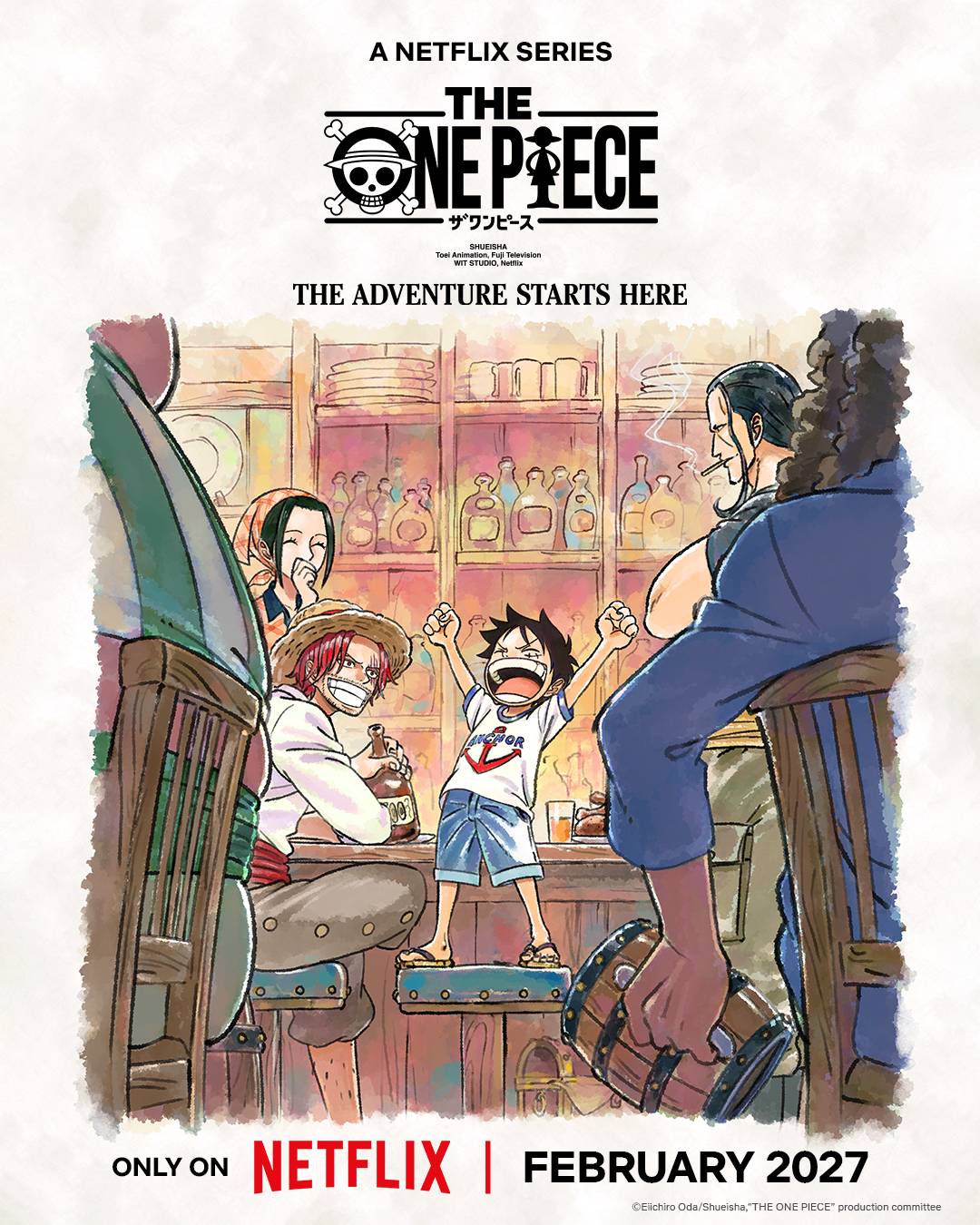 Where it all began: East Blue ๐ดโโ ๏ธโ๏ธ๐.
Produced by WIT STUDIO, THE ONE PIECE sets sail in Februar...