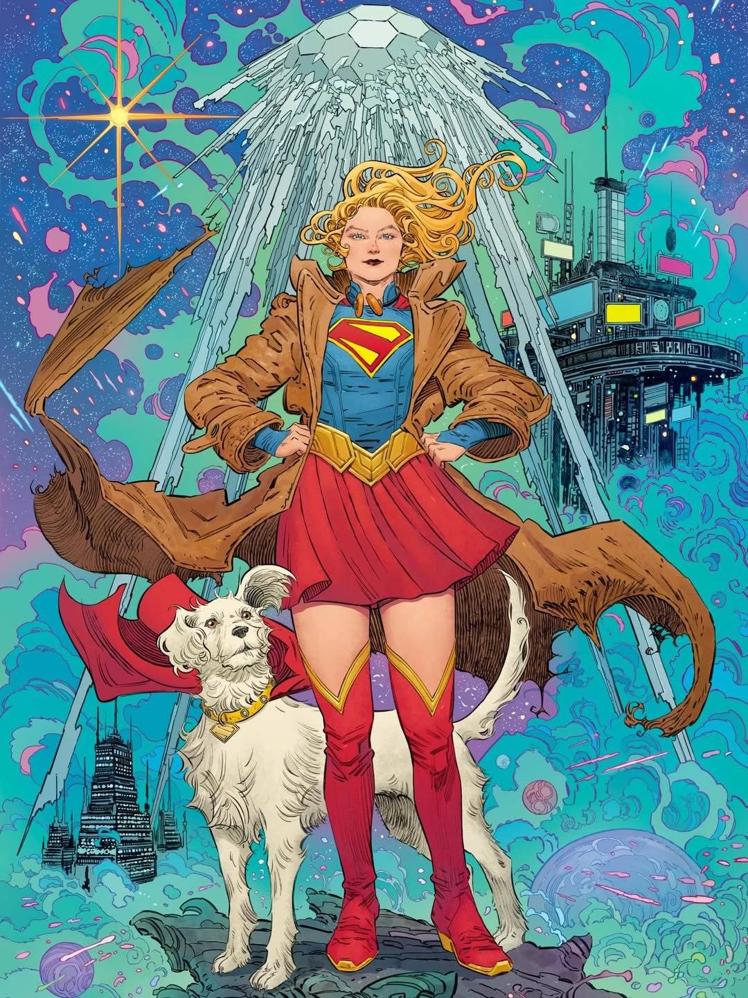 Artist Bilquis Evely released her artwork for the 'Supergirl' film ๐
Out June 26, 2026.
#Supergir...