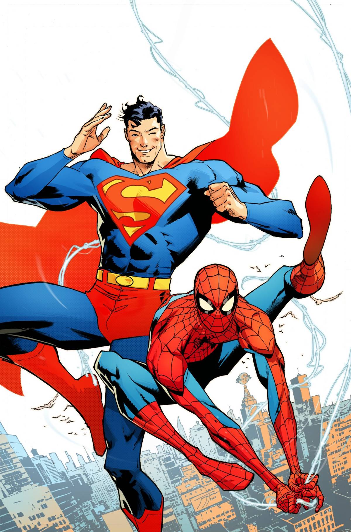 Brilliant artist Jorge Jiménez shared the original cover art he created for Superman/Spider-Man #1,...