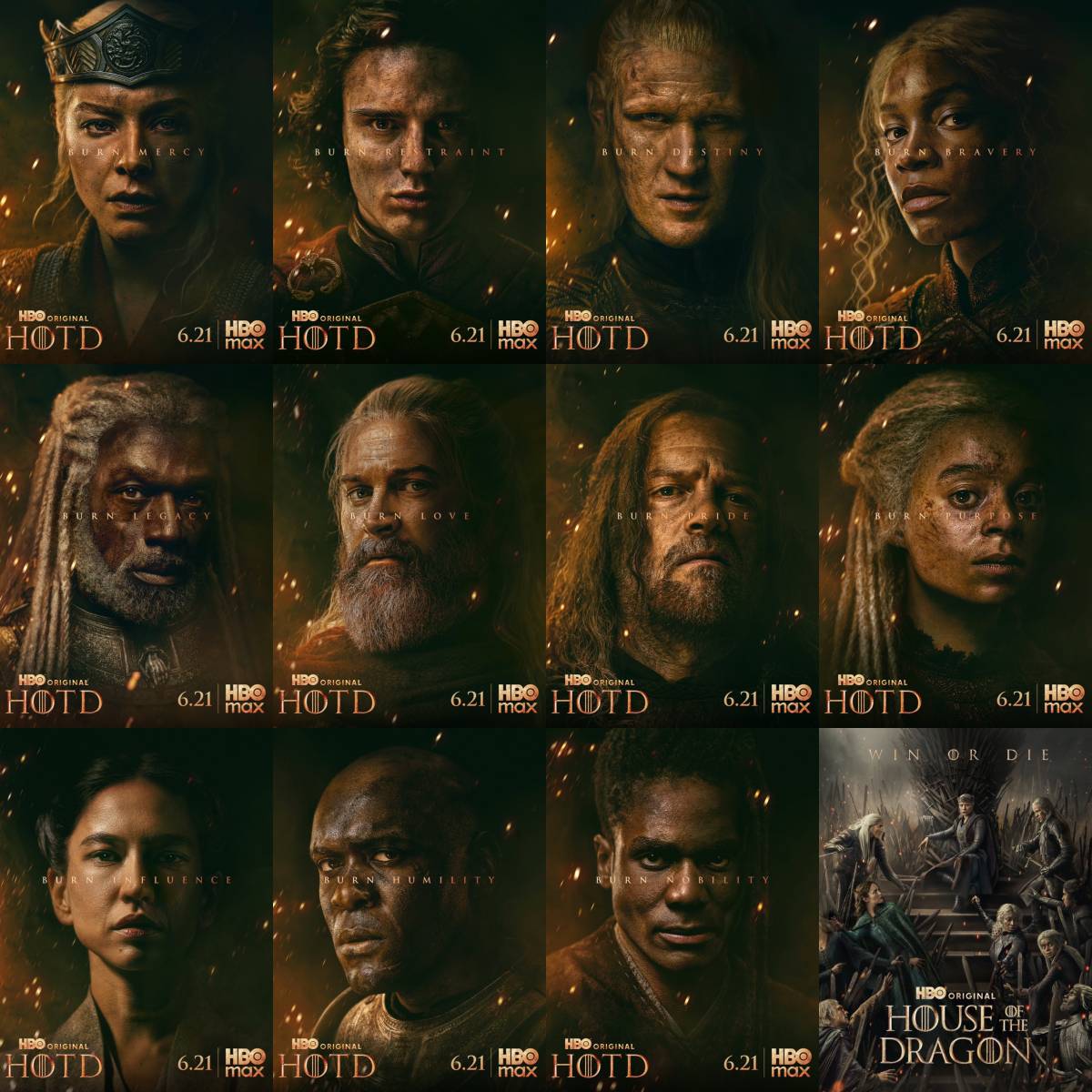 Let it burn ๐๐ฅ
The official character posters for TEAM BLACK in "HOUSE OF THE DRAGON" Season 3 ha...