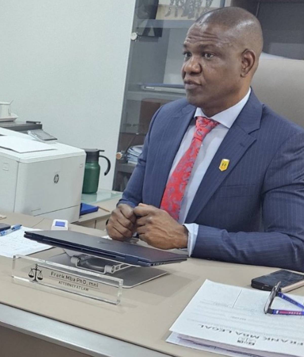 👮♂️🫡DIG Frank Mba PhD (Rtd).
Back to his law firm after serving the nation meritoriously in the...