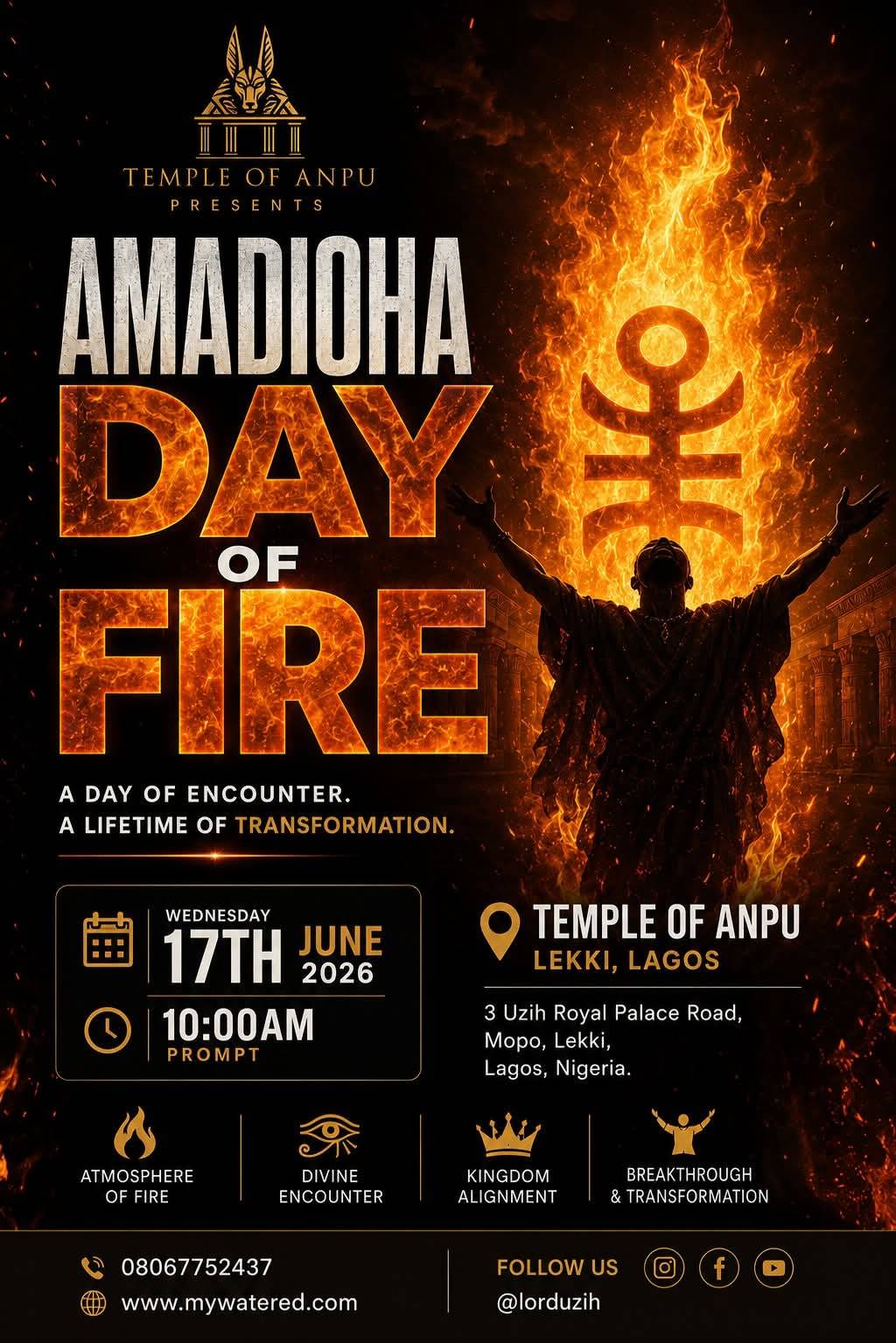 Do not miss this one happening on Wednesday, 17th June, 2026. Chat 08067752437 for more info #lorduz...