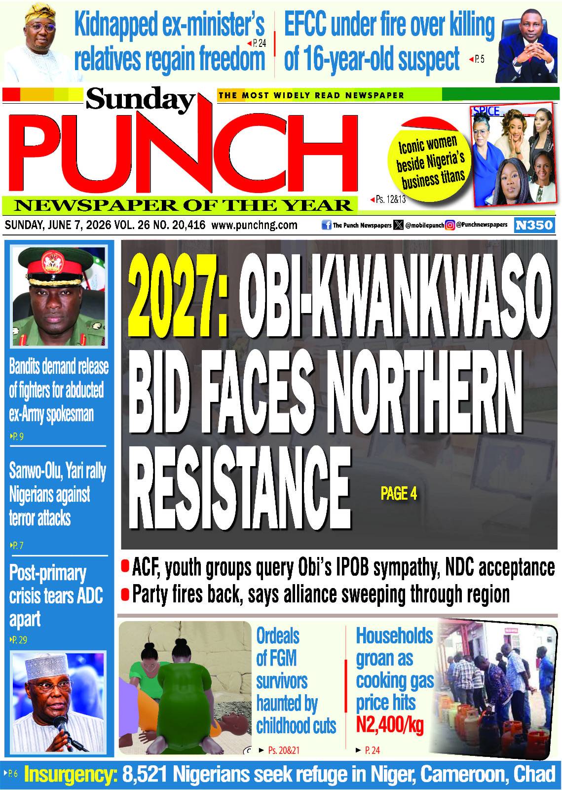 JUNE 7 – HEADLINES