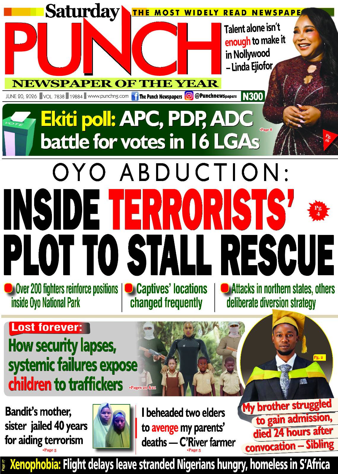 JUNE 20 - HEADLINES