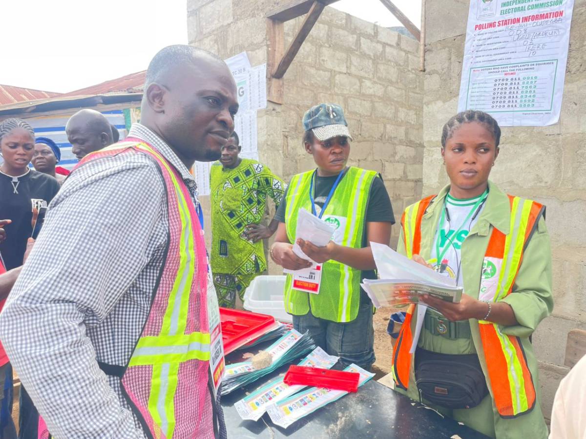 Sorting and counting of votes have commenced at Polling Unit 008, Ward 03, ILE-MI OLUPEGBA, Ikere Lo...