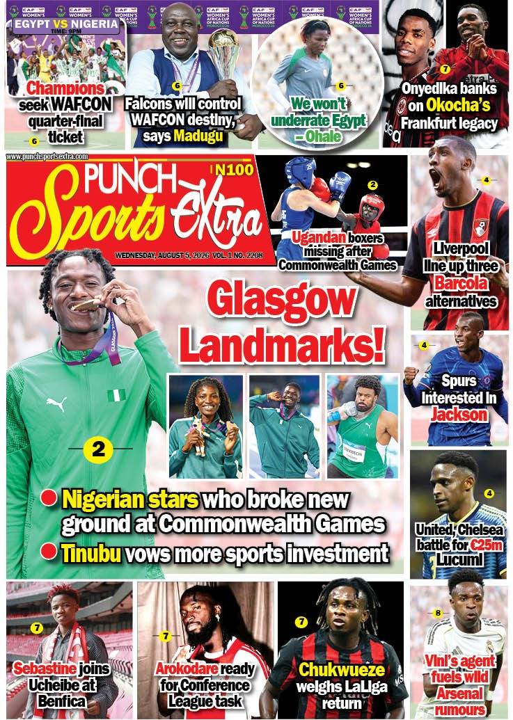 AUGUST 5 - PUNCH Sports Extra Headlines