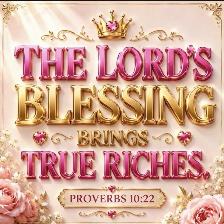 Our blessings today bring us true riches ooo according to the Word of God in Jesus Mighty Name!! Ame...