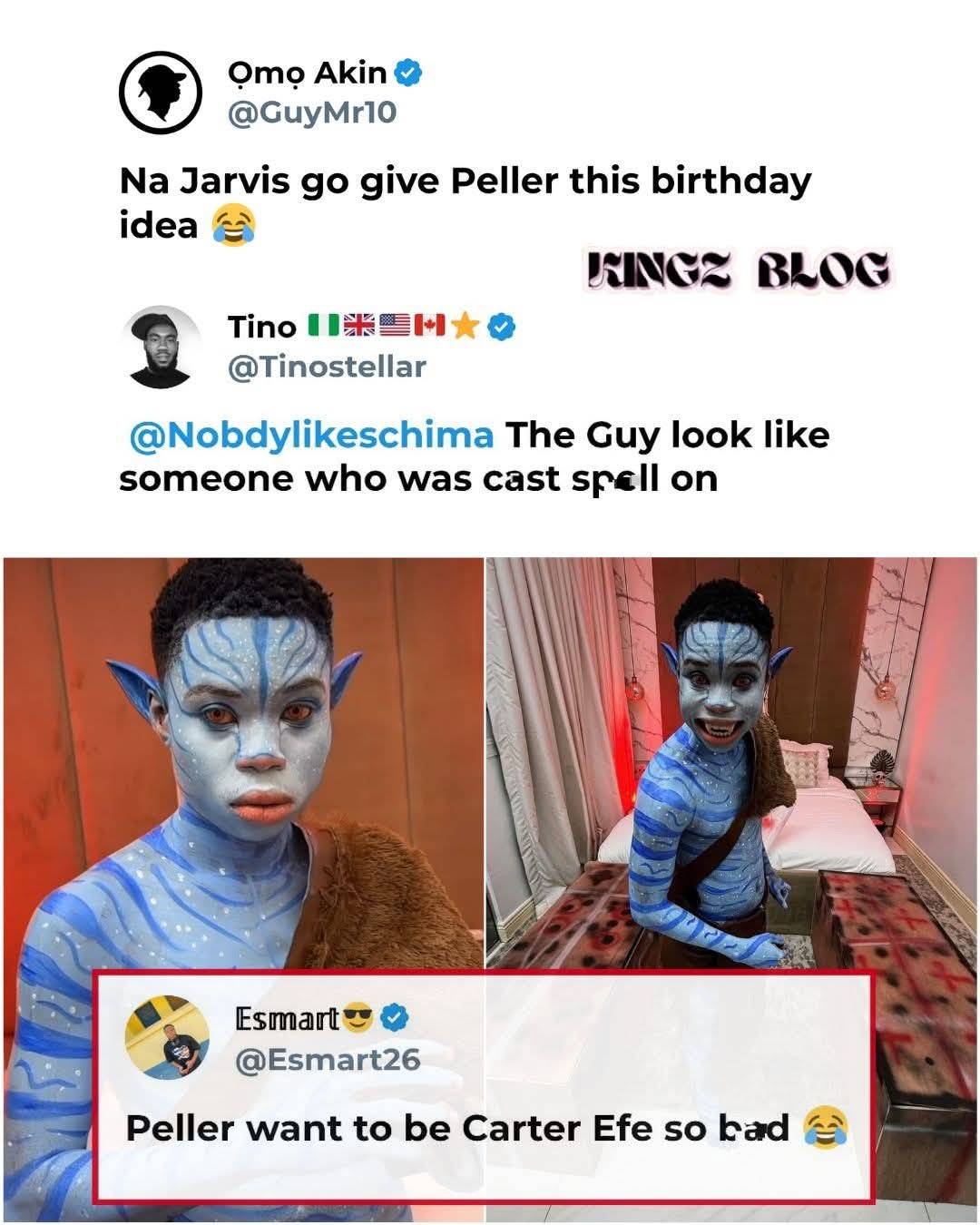 Man claims Jarvis is responsible for Peller’s birthday idea.