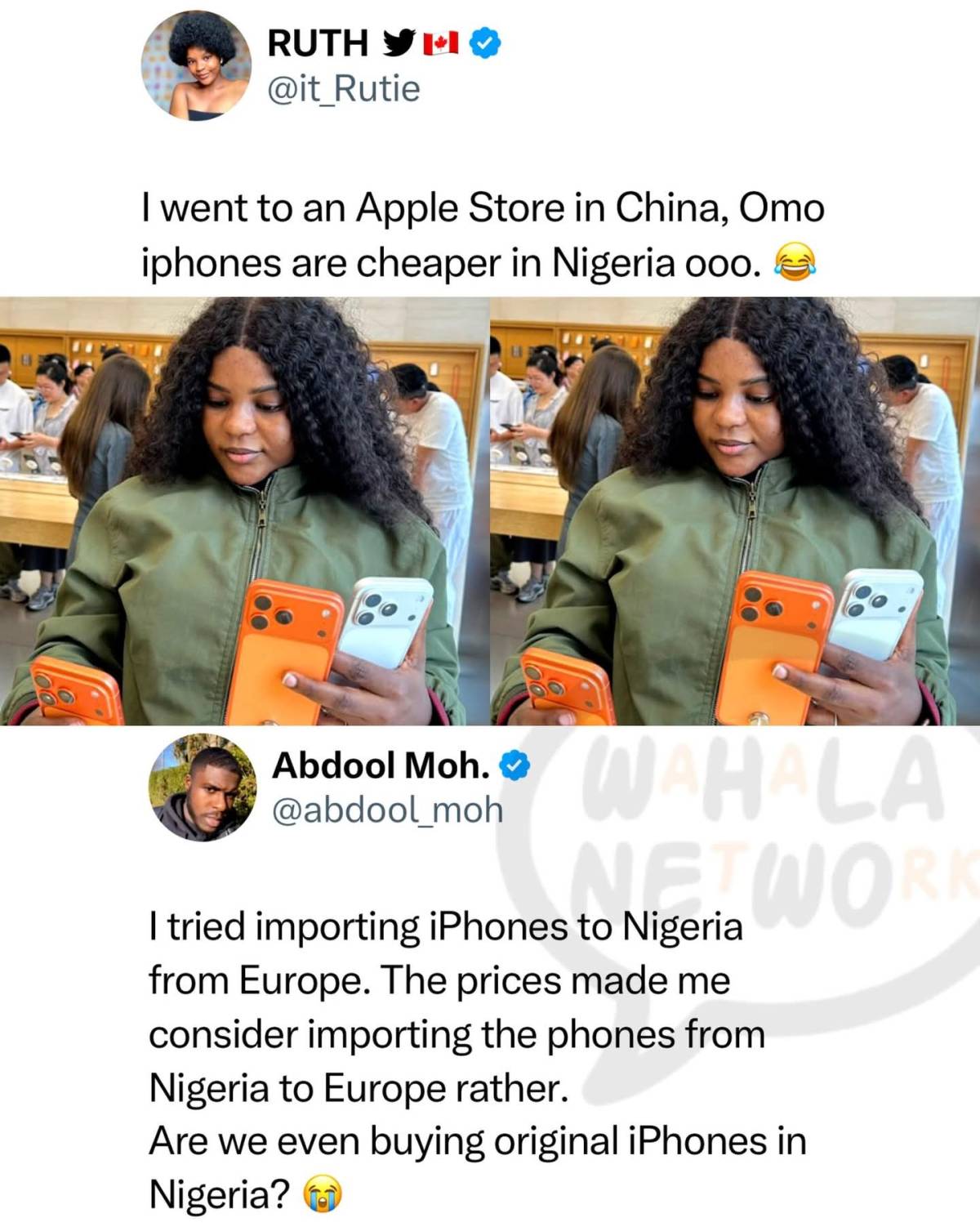 Wahala Jam Network!!! An X user questions whether people in Nigeria are truly buying original iPhone...