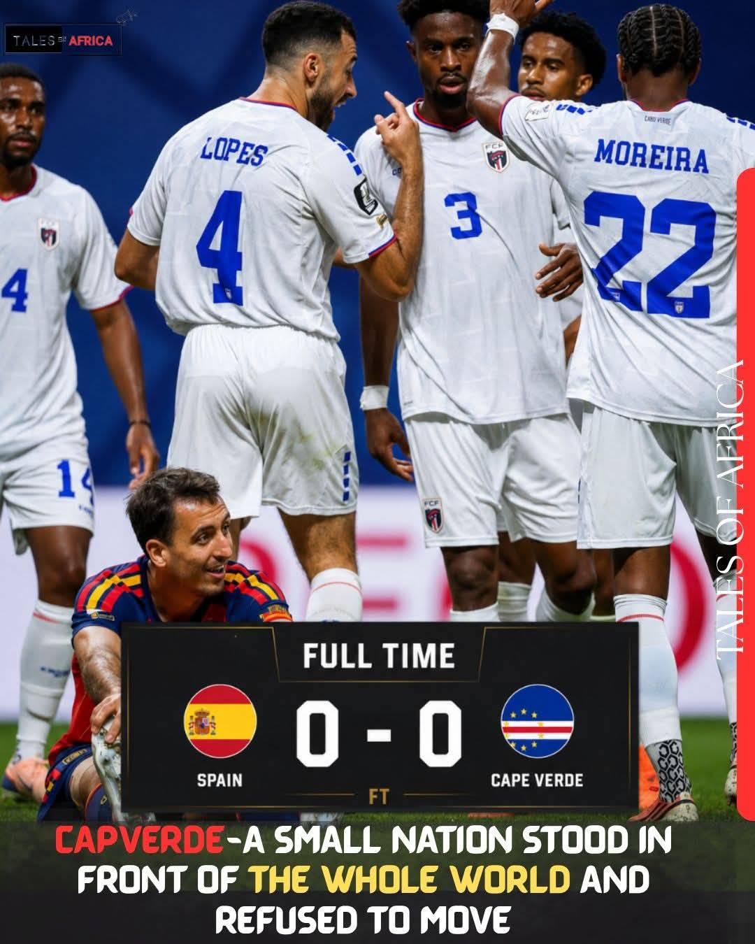 They have no oil wealth. No football dynasty. No history on this stage.
Cape Verde a tiny island n...