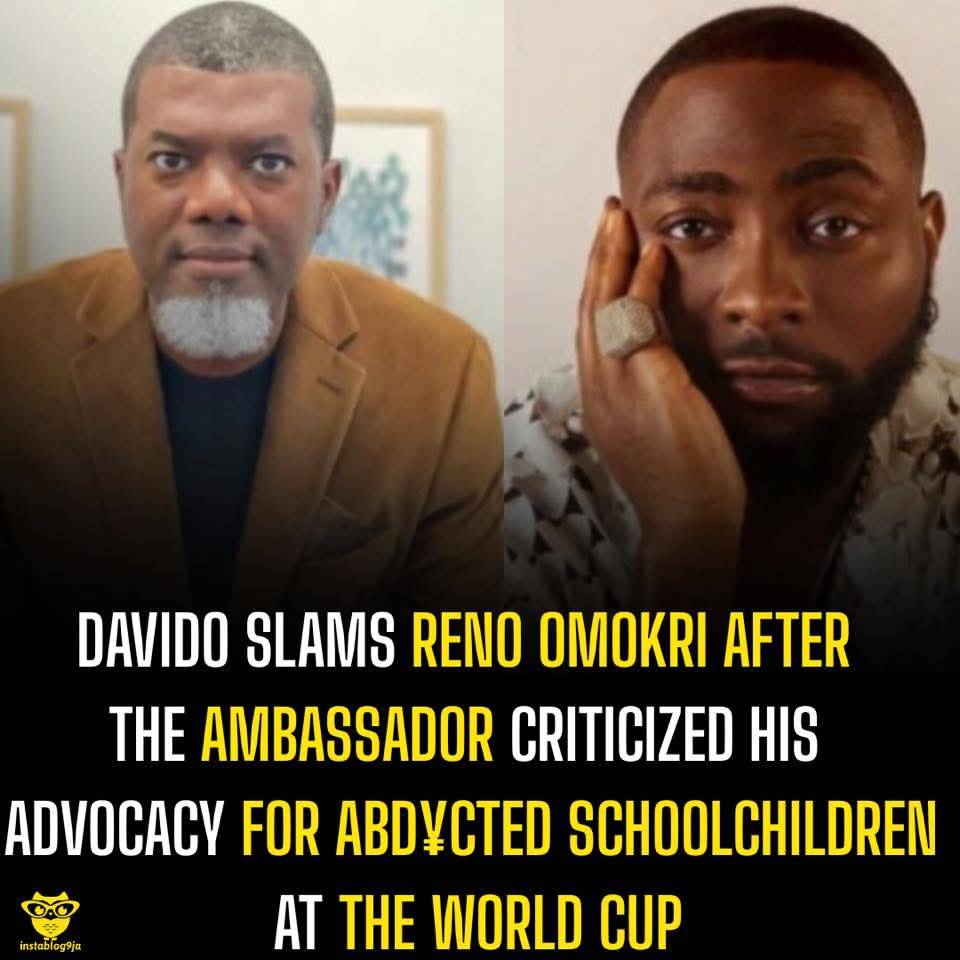 Davido slams Reno Omokri after the ambassador criticized his advocacy for abd¥cted schoolchildren at...