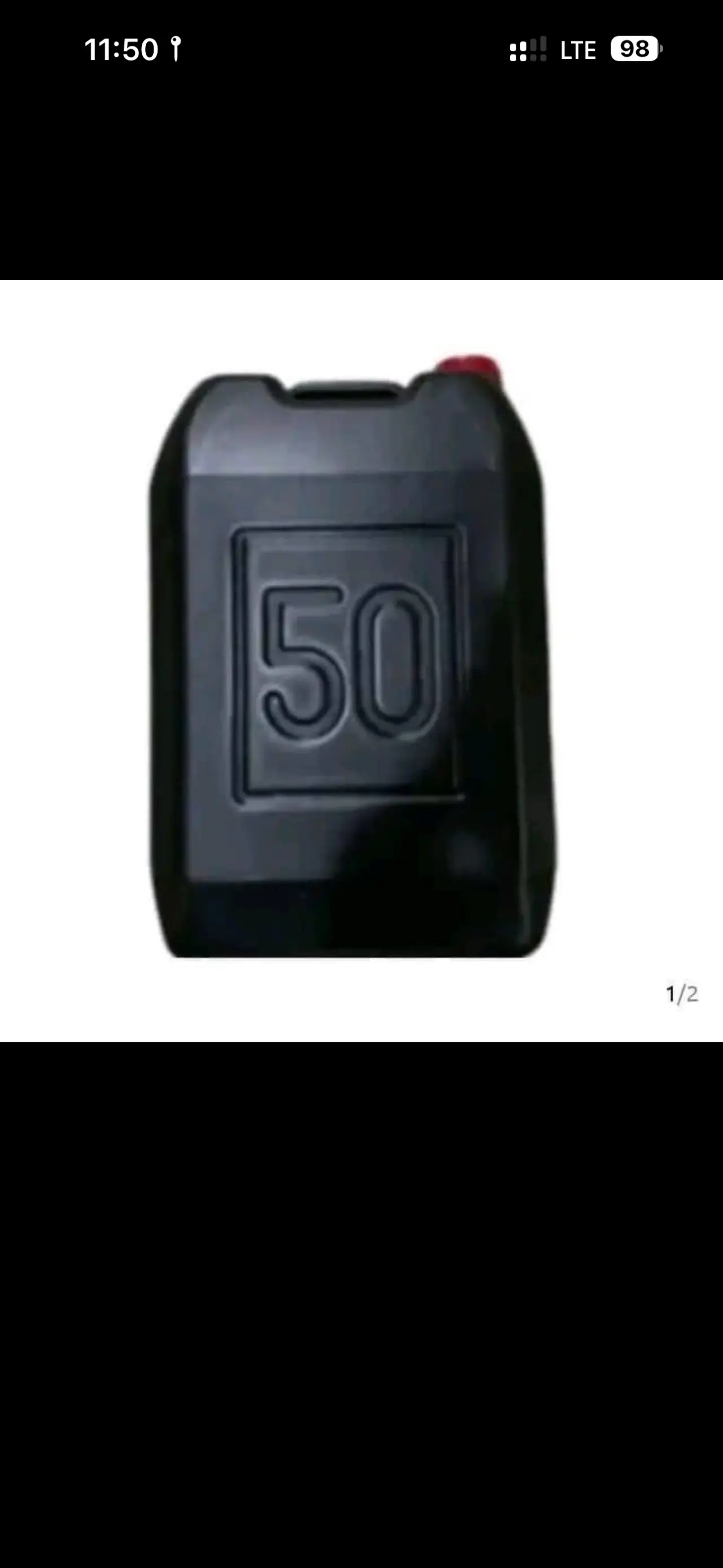 When Jonathan was destroying the economy and people became hungry 50 liters of Petro was
97×50 = N...