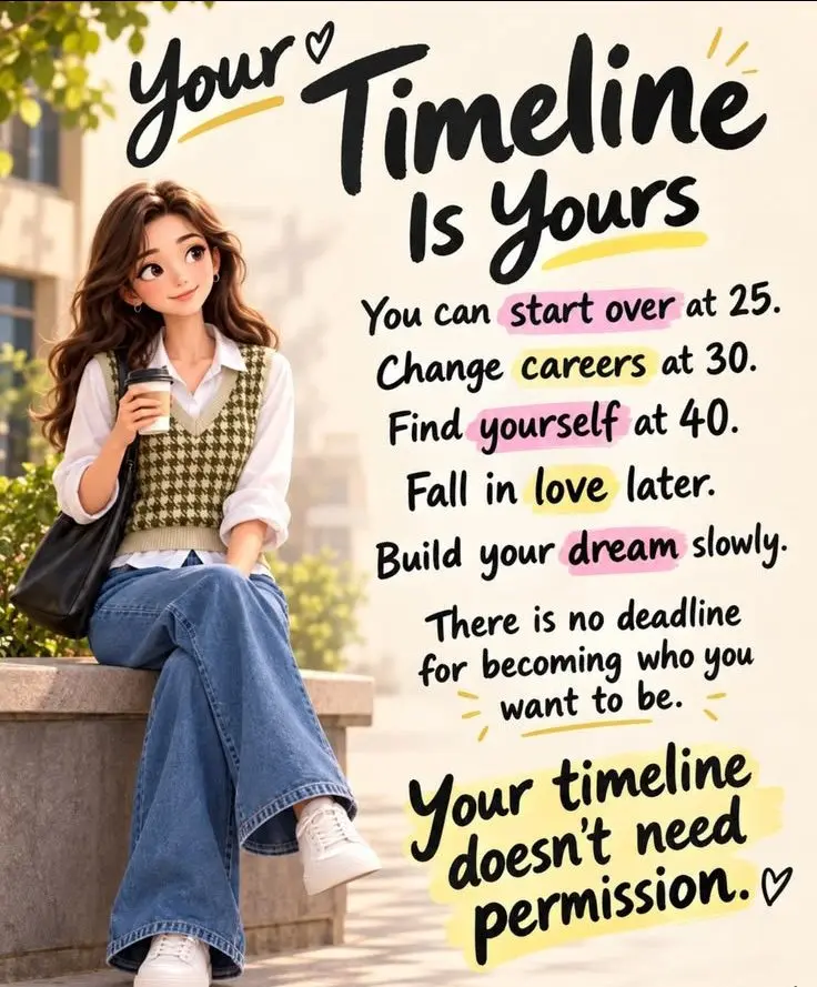 YOUR TIMELINE DOESN'T NEED PERMISSION! π―
You don't need anyone's approval to grow, start over, chan...