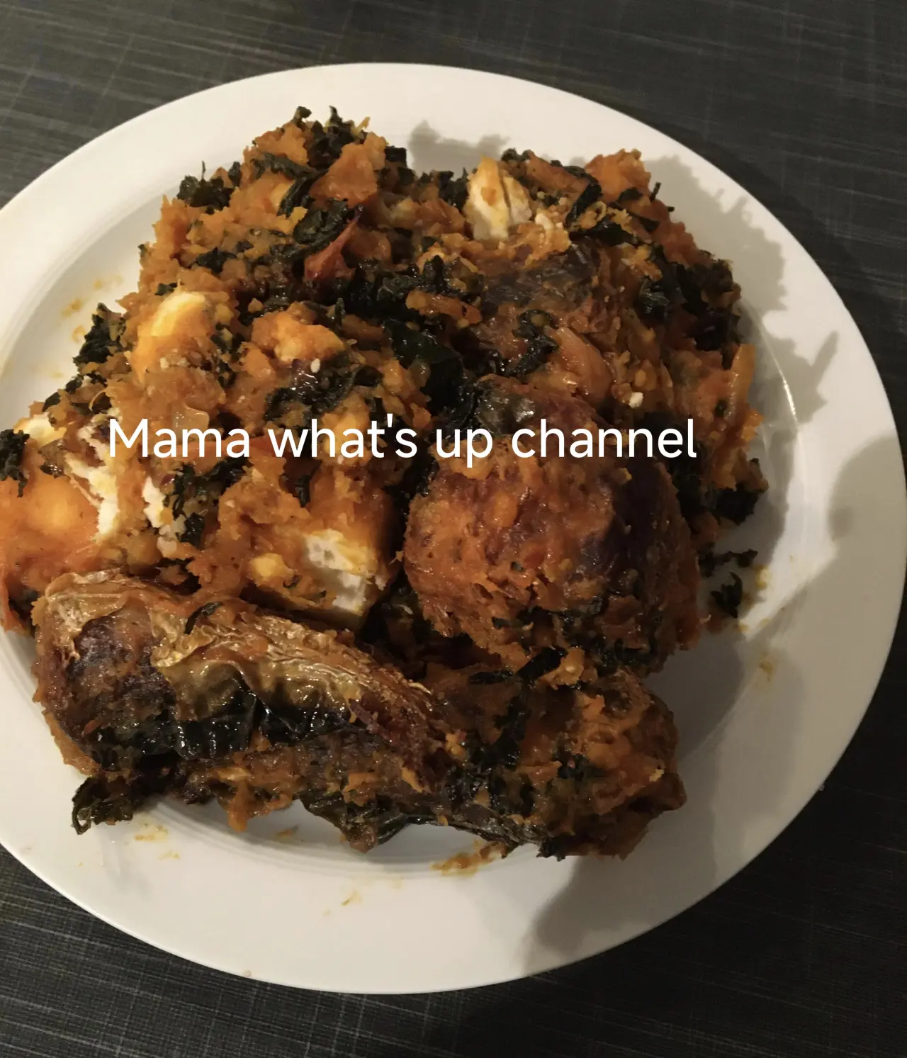 The food is ready and served—enjoy this delicious yam porridge; it is a meal that warms the heart an...