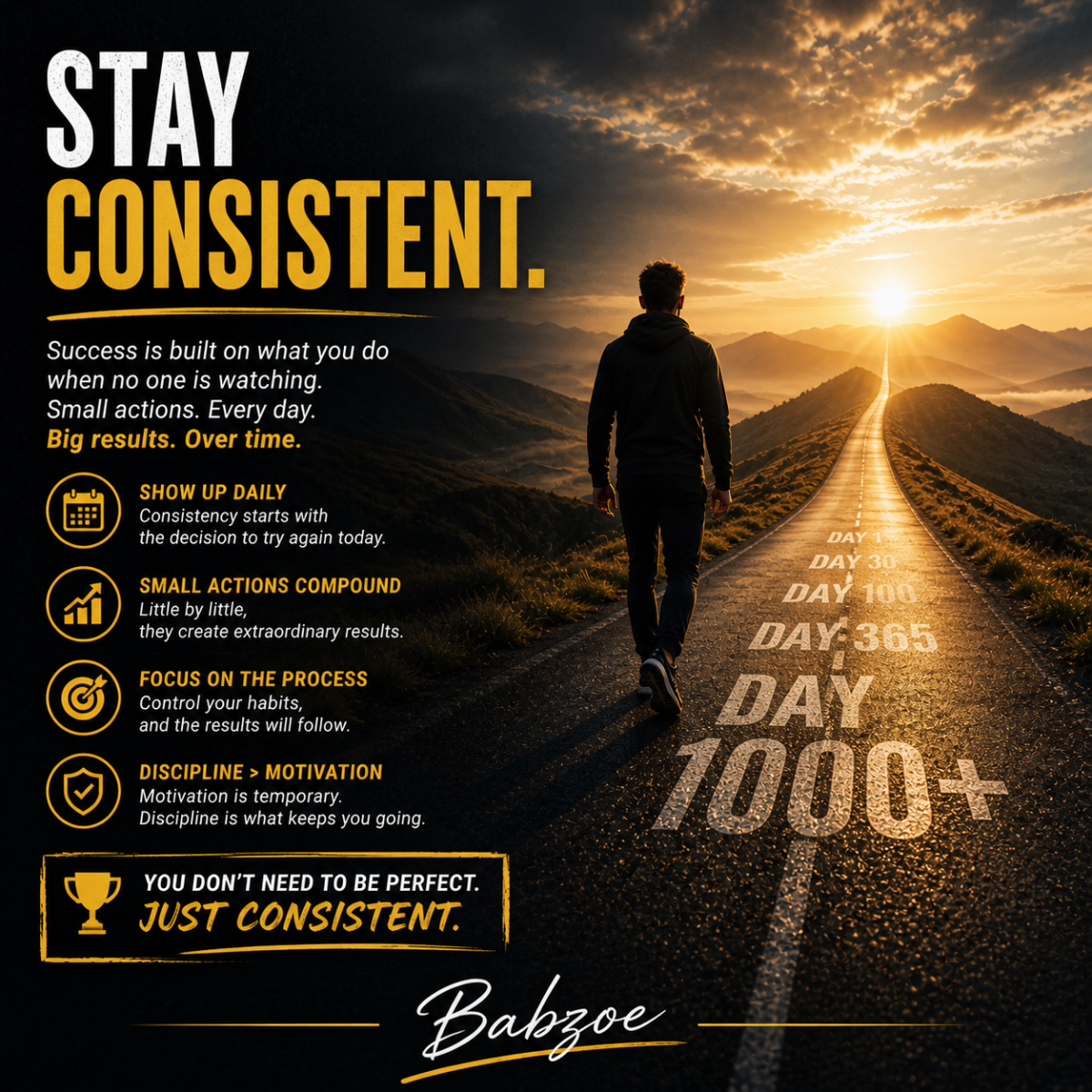 ๐ซ๐ซ๐ซ
Consistency is what turns intention into mastery.
Anyone can start strong, but only the disci...