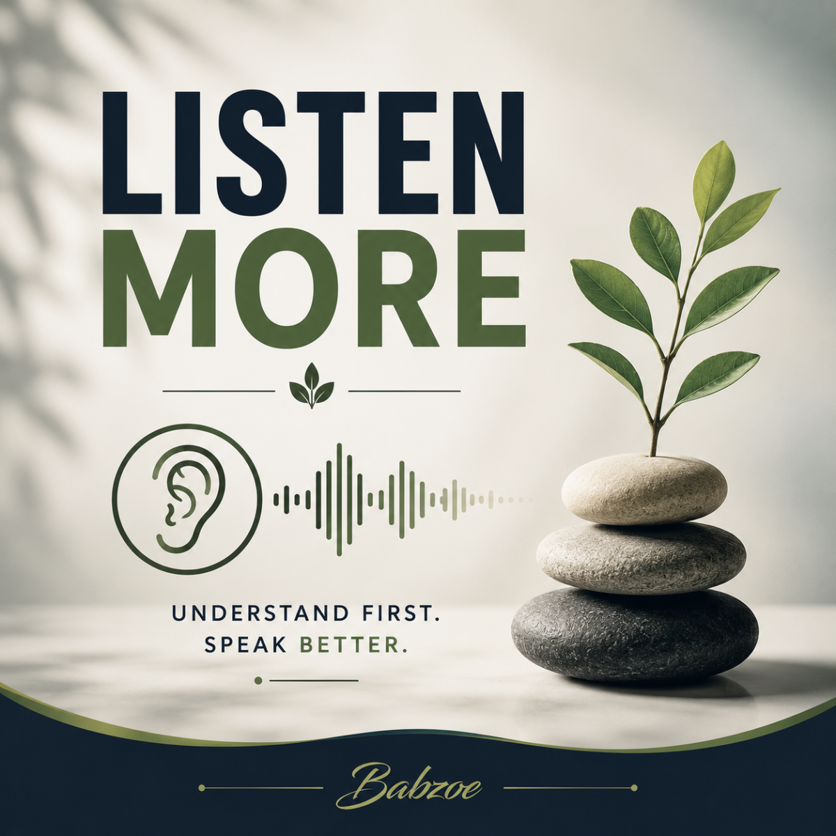Listening is one of the most powerful forms of wisdom.
Many people listen to reply, but wise people...