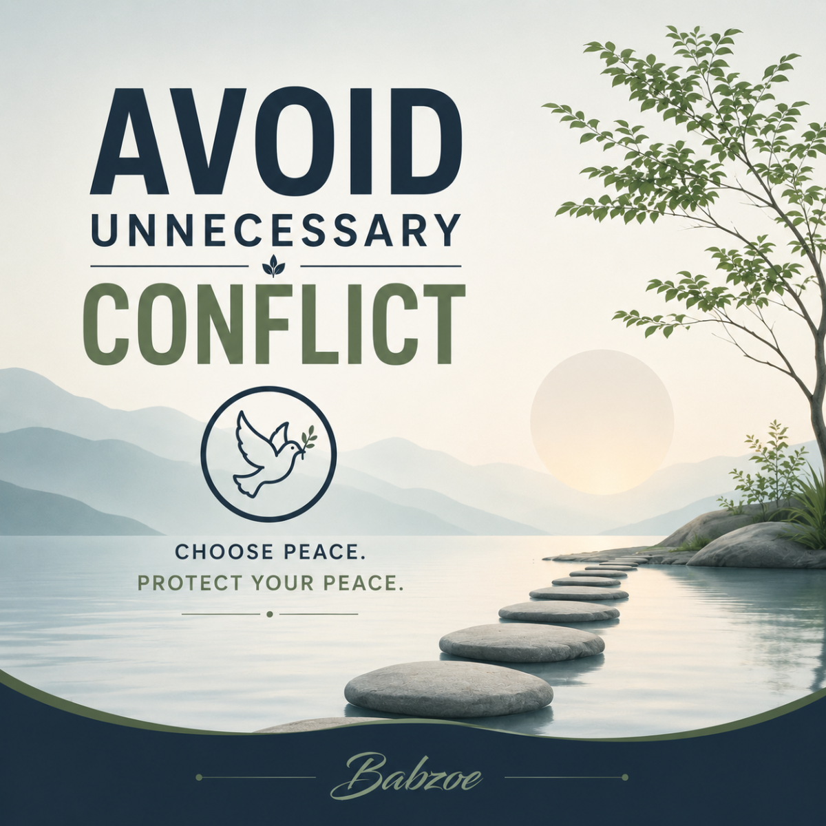 Not every disagreement deserves a battle.
Wisdom is knowing when to speak, when to stay silent, and...