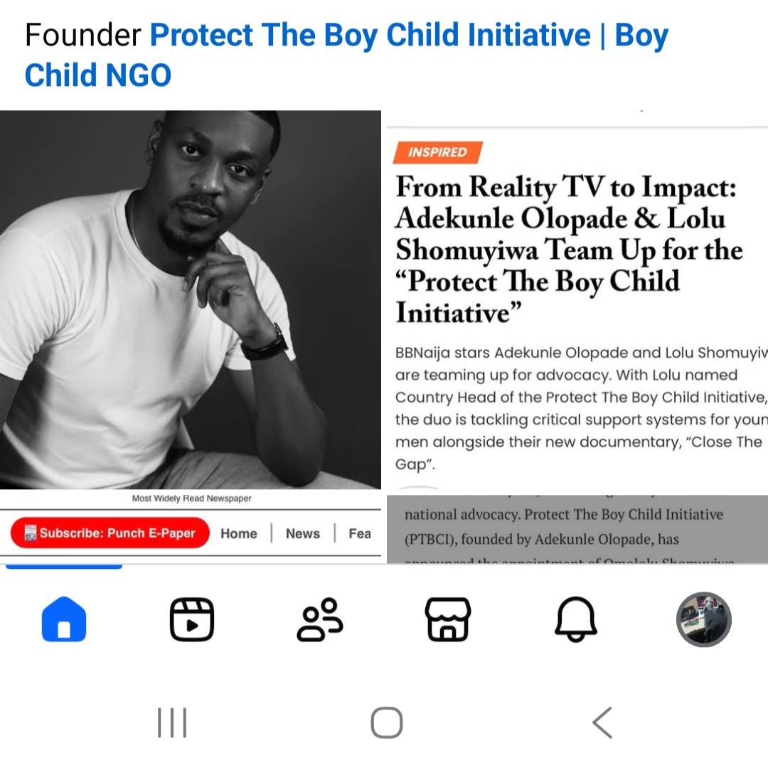 #DEMSAY INFO
I was so happy when I saw this post.
At last, someone is talking about the BOY CHILD...