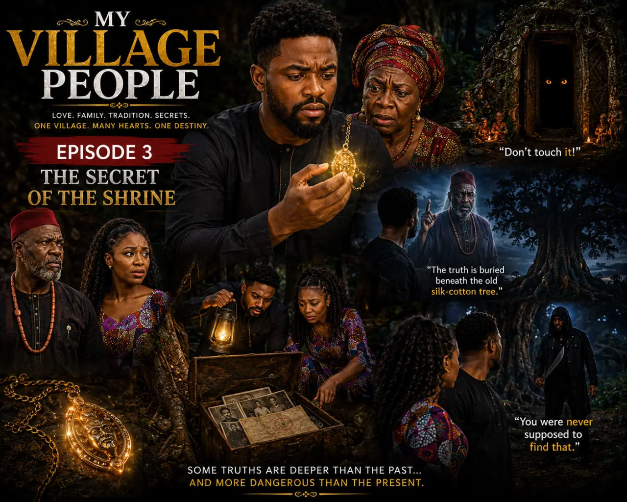 MY VILLAGE PEOPLE
Episode 3: The Secret of the Shrine
David runs out of the shrine in fear, clutchin...