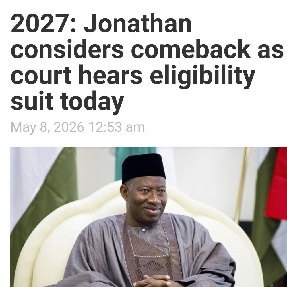 My Take .. President Goodluck should take a bow and let the polity be . He is basically going to div...