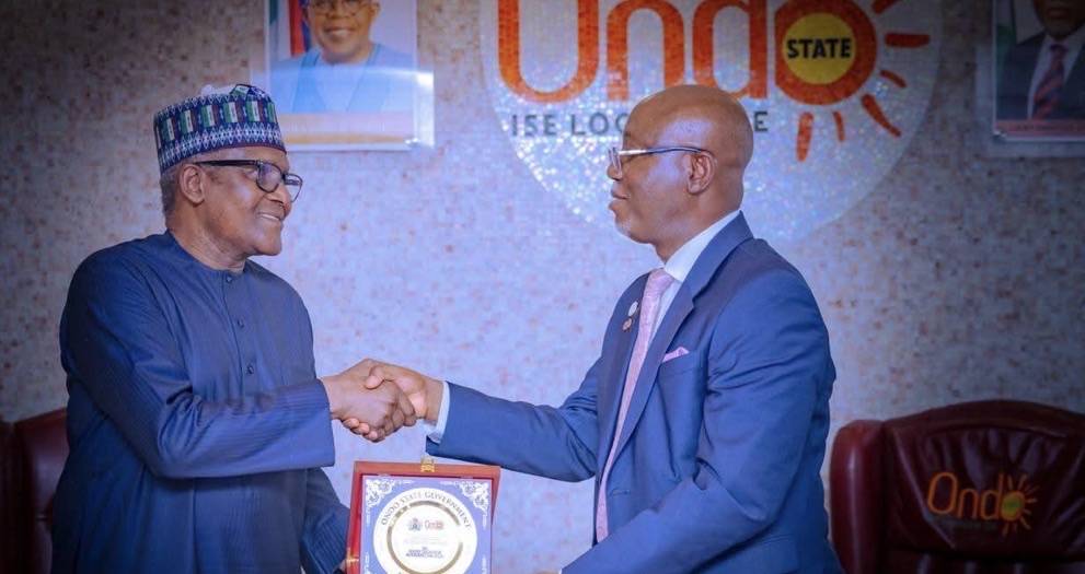 Aliko Dangote to establish biggest free trade zone in Ondo
Aliko Dangote, president of Dangote Gro...