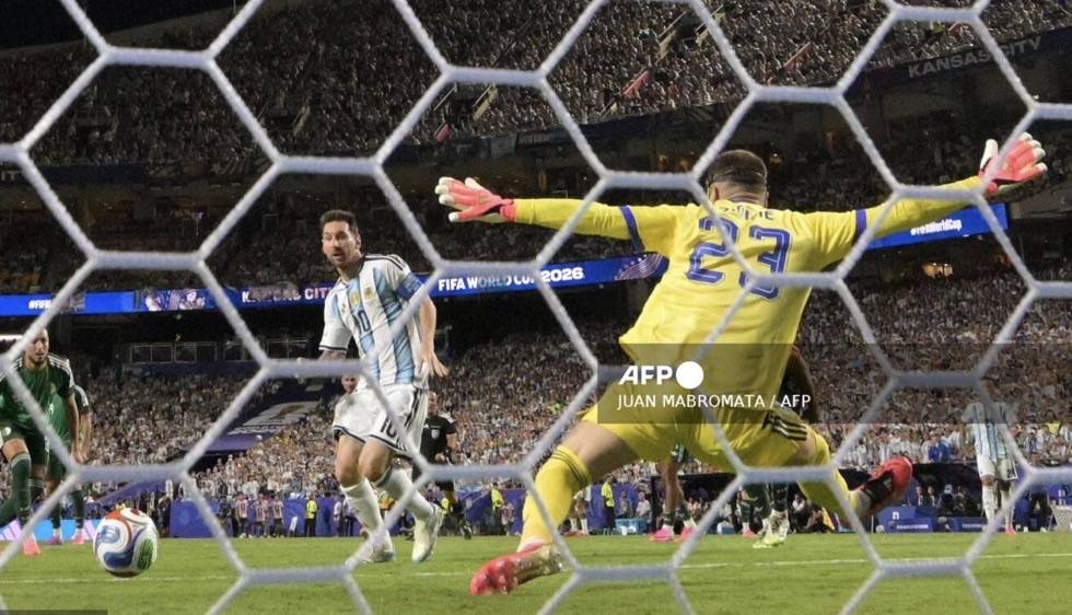 Messi equals Klose's World Cup goal record with hattrick against Algeria
Lionel Messi scored his f...