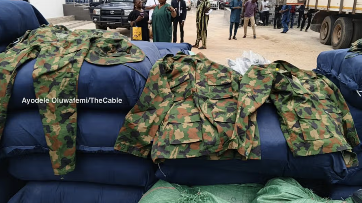 Police intercept truck ‘conveying military camouflage to south-east’
The Lagos police command says...