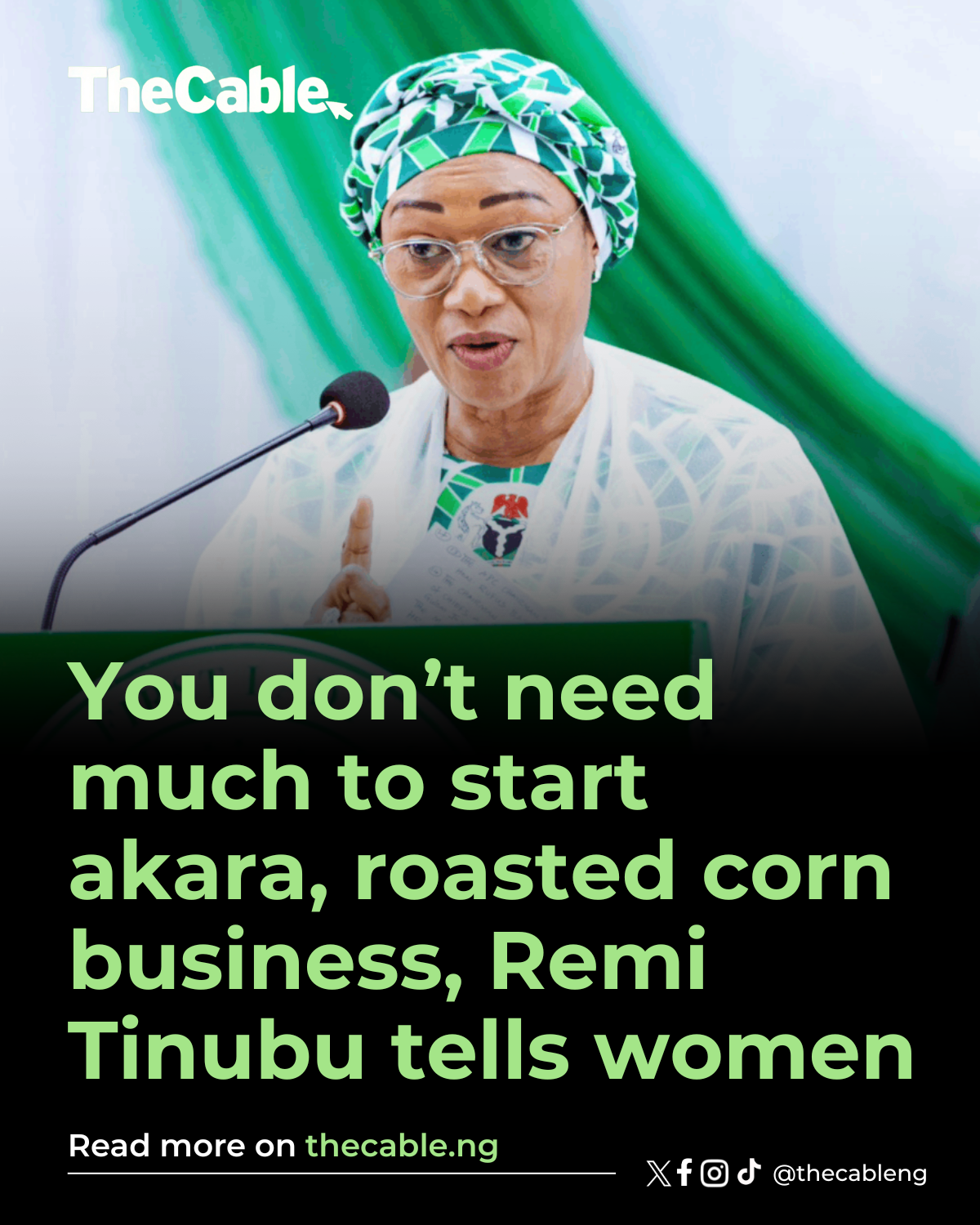 You don't need much to start akara, roasted corn business, Remi Tinubu tells women
Remi Tinubu, Ni...