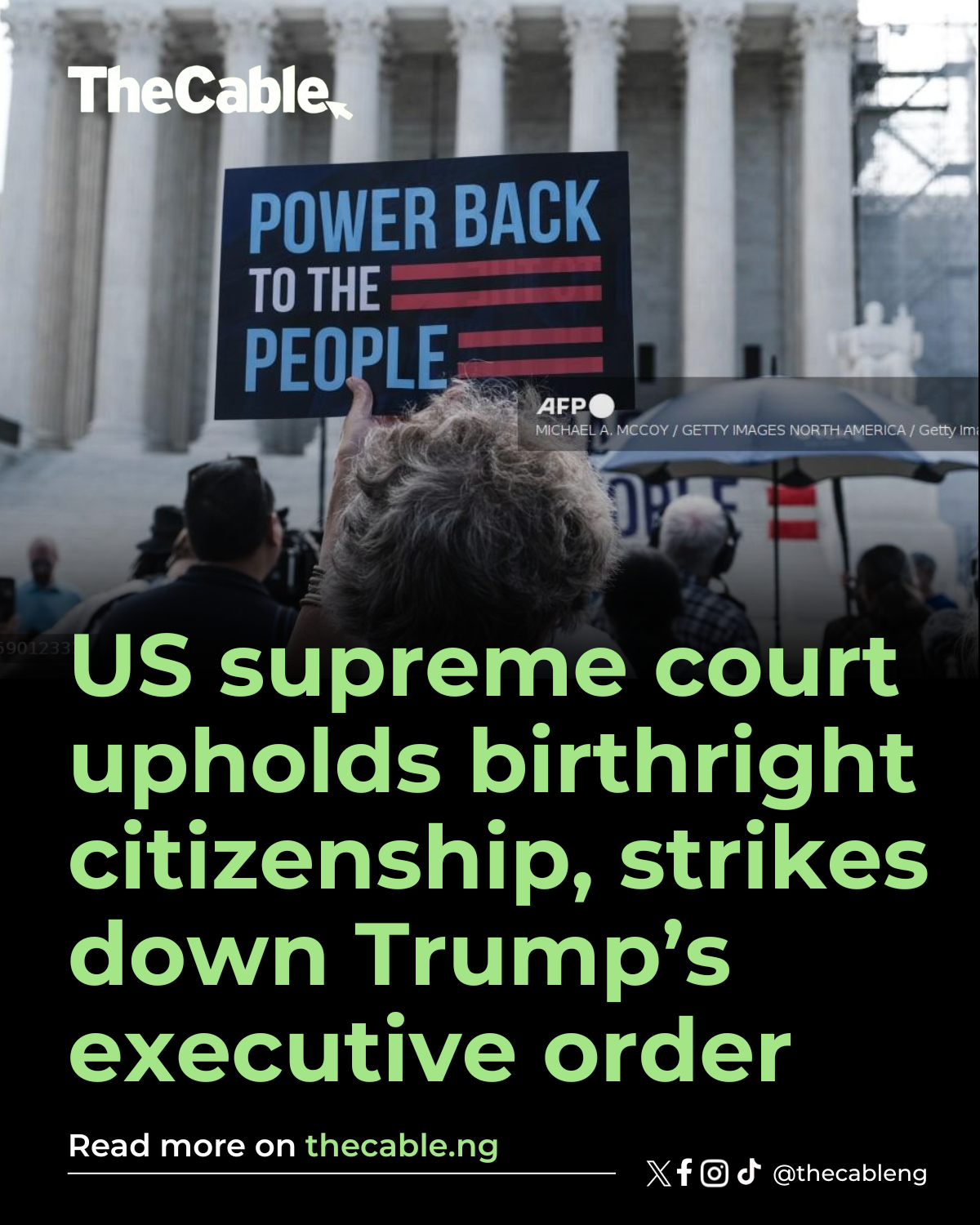 US supreme court upholds birthright citizenship, strikes down Trump's executive order
The United St...