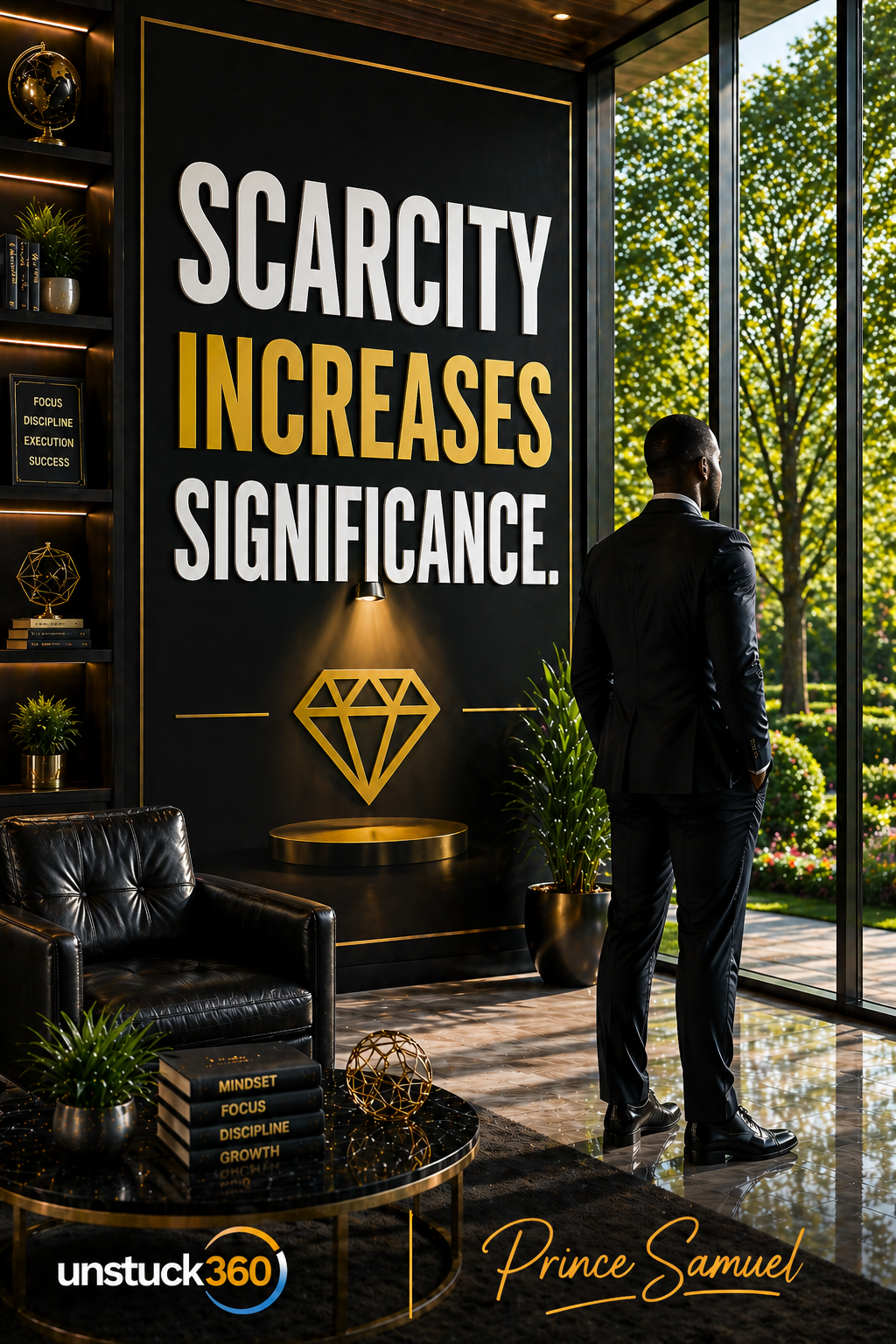 "Scarcity increases significance."
If you are always available, you will be undervalued.
Be intent...