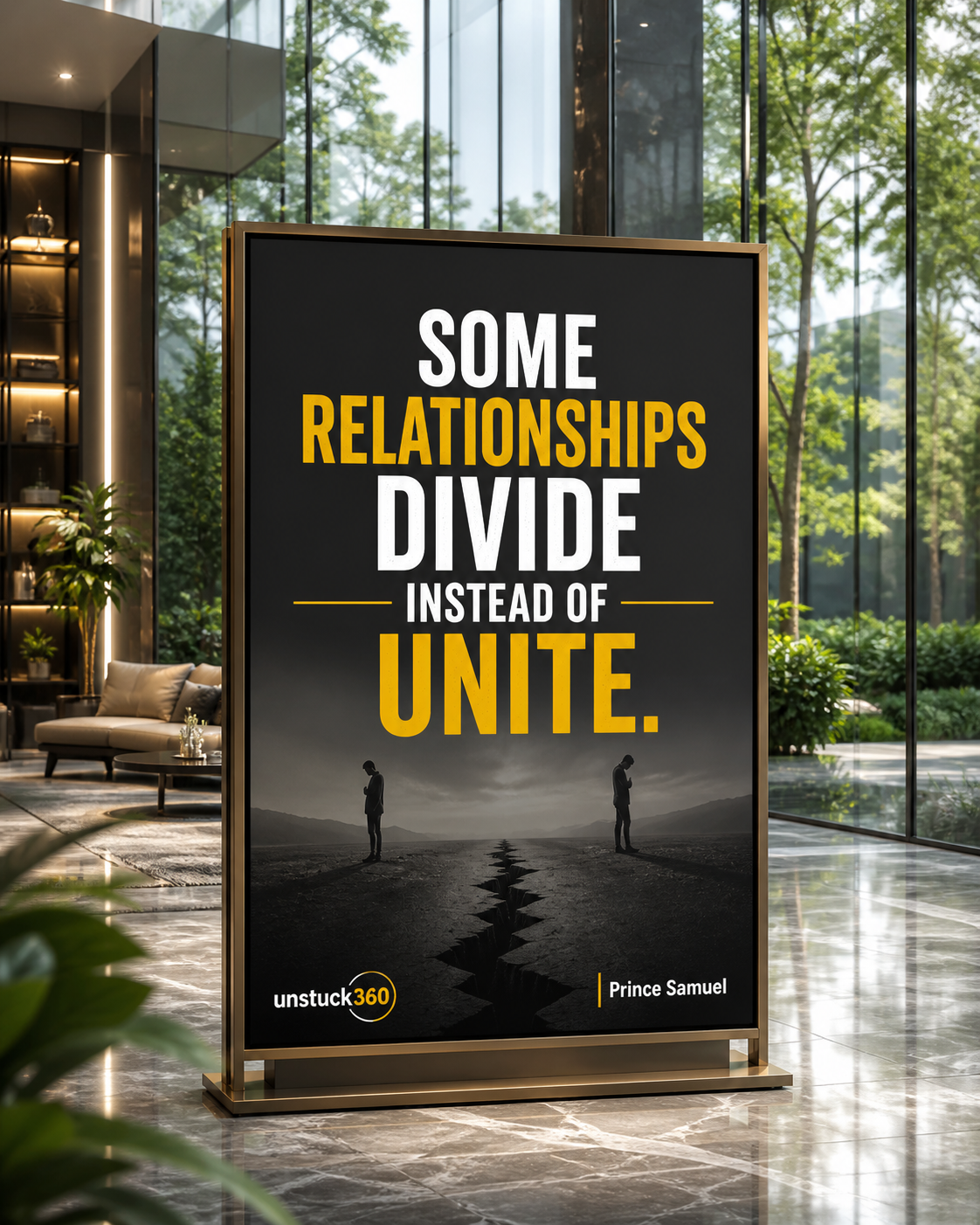"Some relationships divide instead of unite."
If a connection constantly creates confusion or distr...