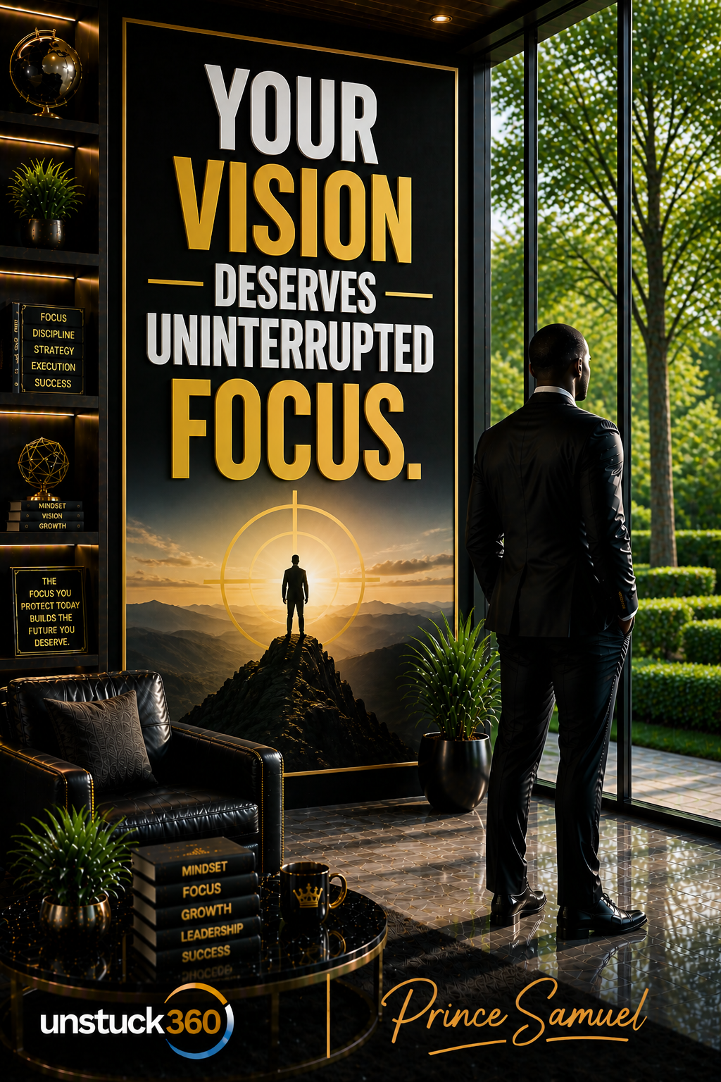 "Your vision deserves uninterrupted focus."
If everything has access to you, your vision will suffe...