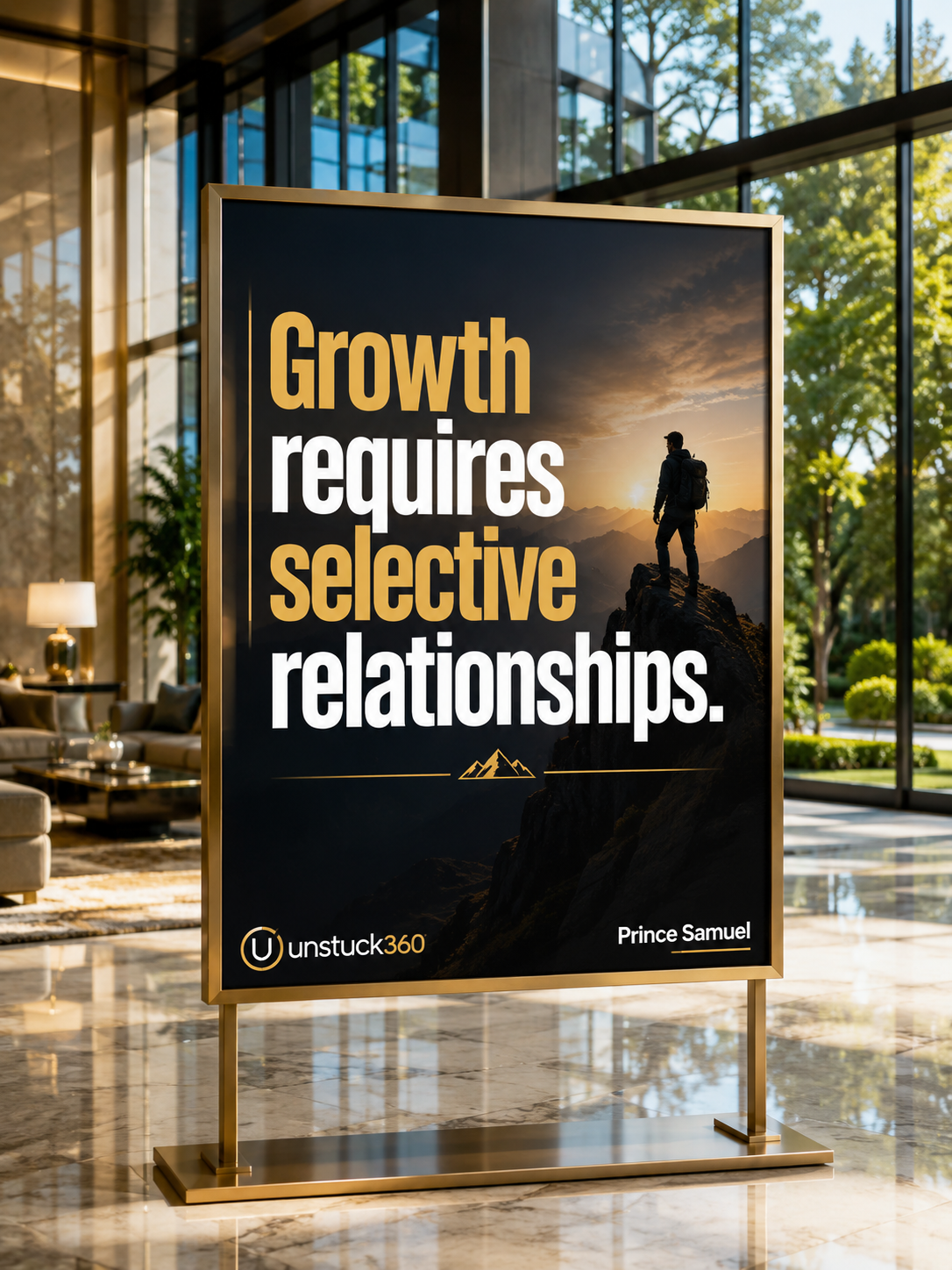 "Growth requires selective relationships."
The wrong circle can slow your progress.
Protect your e...