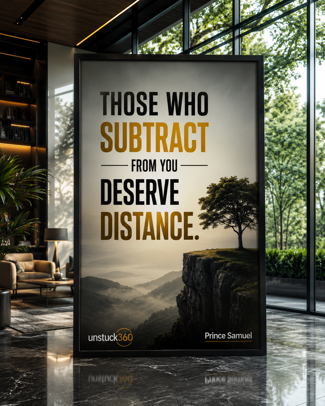 "Those who subtract from you deserve distance."
If someone constantly drains your peace, focus, or...