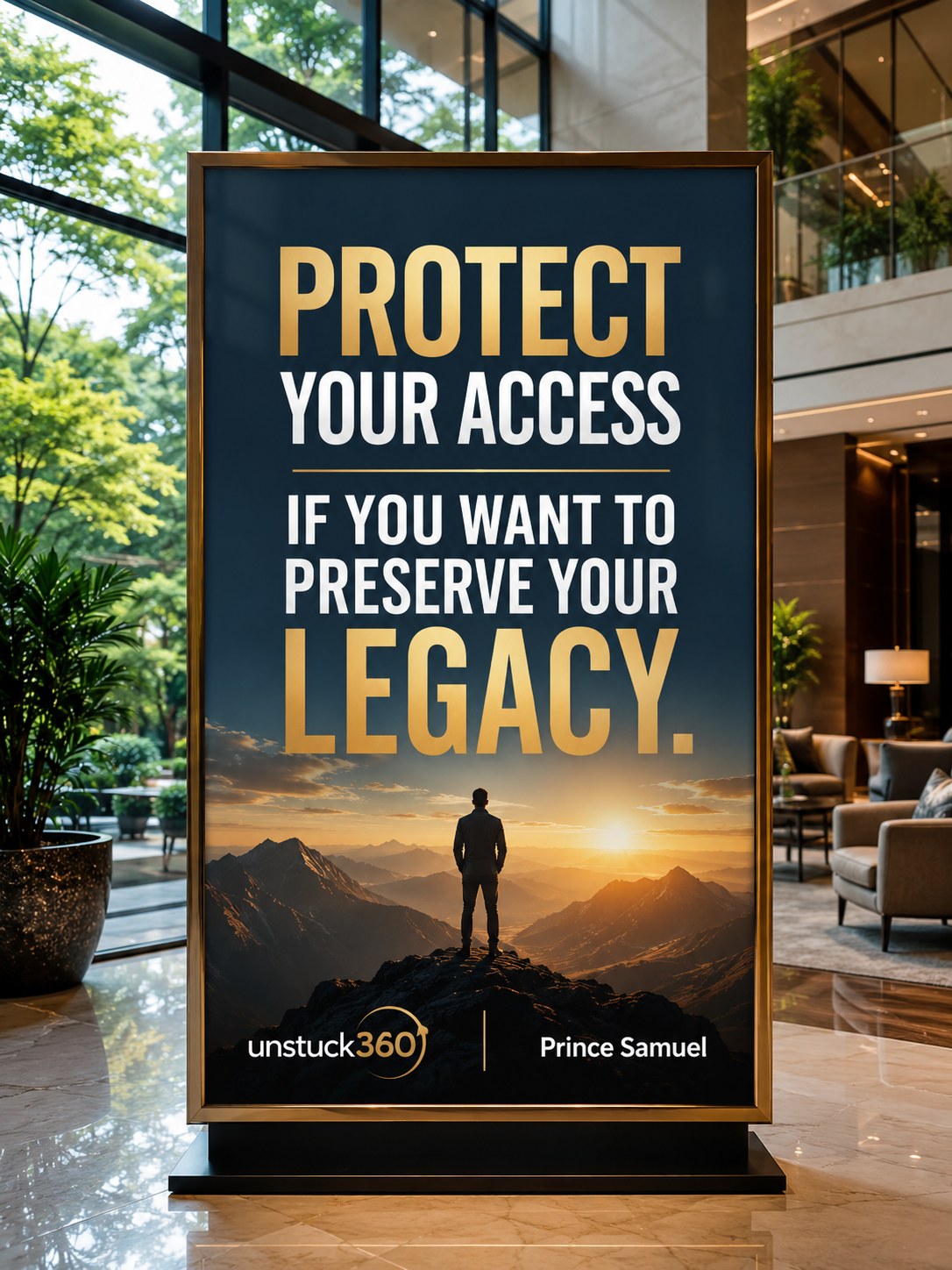 "Protect your access if you want to preserve your legacy."
Not everyone deserves unlimited access t...