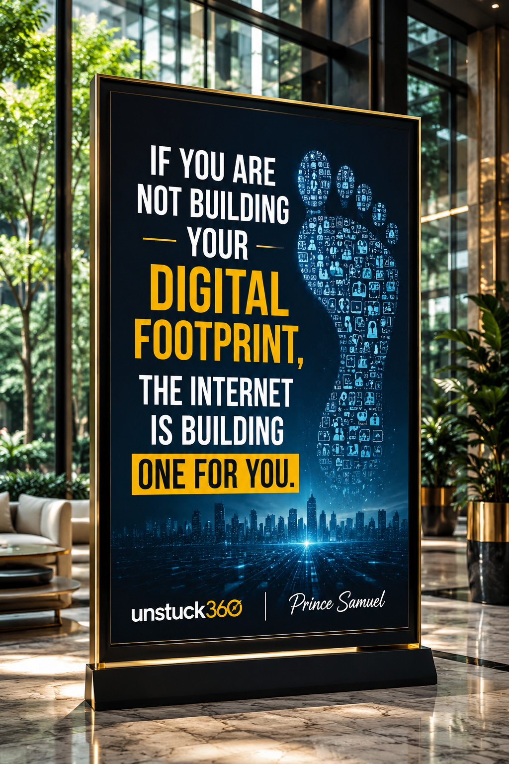 "If you are not building your digital footprint, the internet is building one for you."
Your online...
