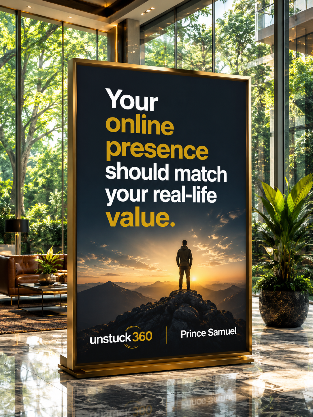 "Your online presence should match your real-life value."
The world judges you online before they e...