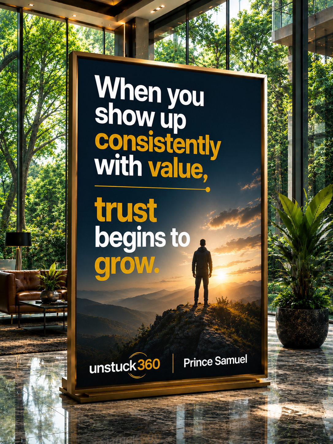 "When you show up consistently with value, trust begins to grow."
You cannot rush trust.
But you...