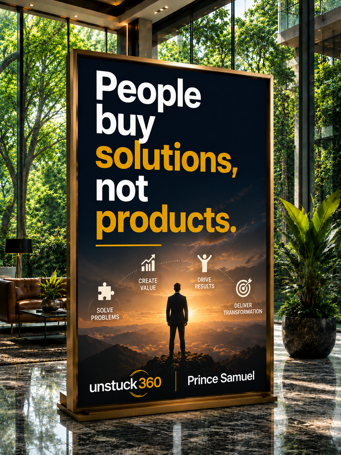 "People buy solutions, not products."
Your audience is not looking for your product.
They are look...