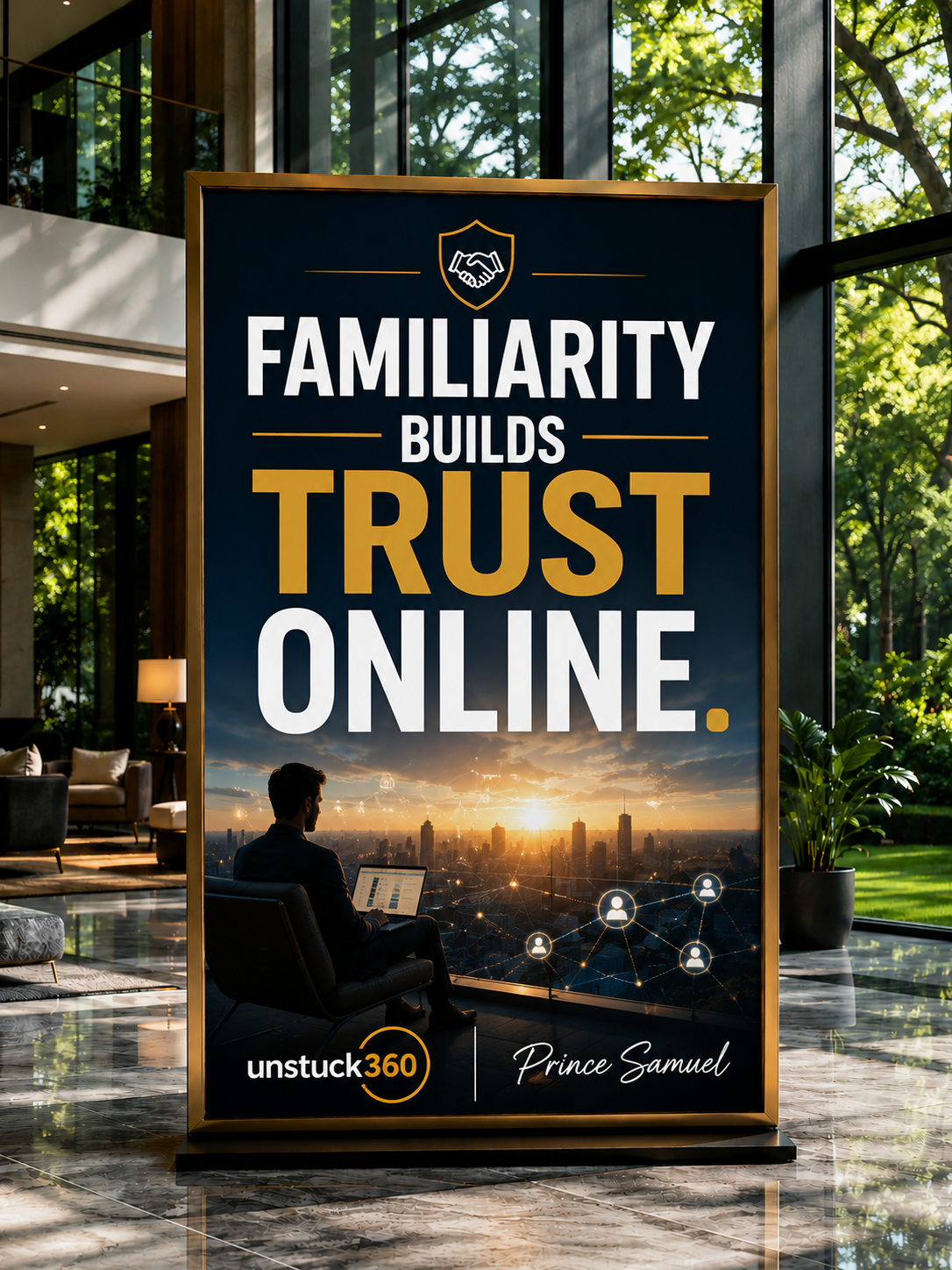 "Familiarity builds trust online."
Every time you show up consistently online you are becoming more...