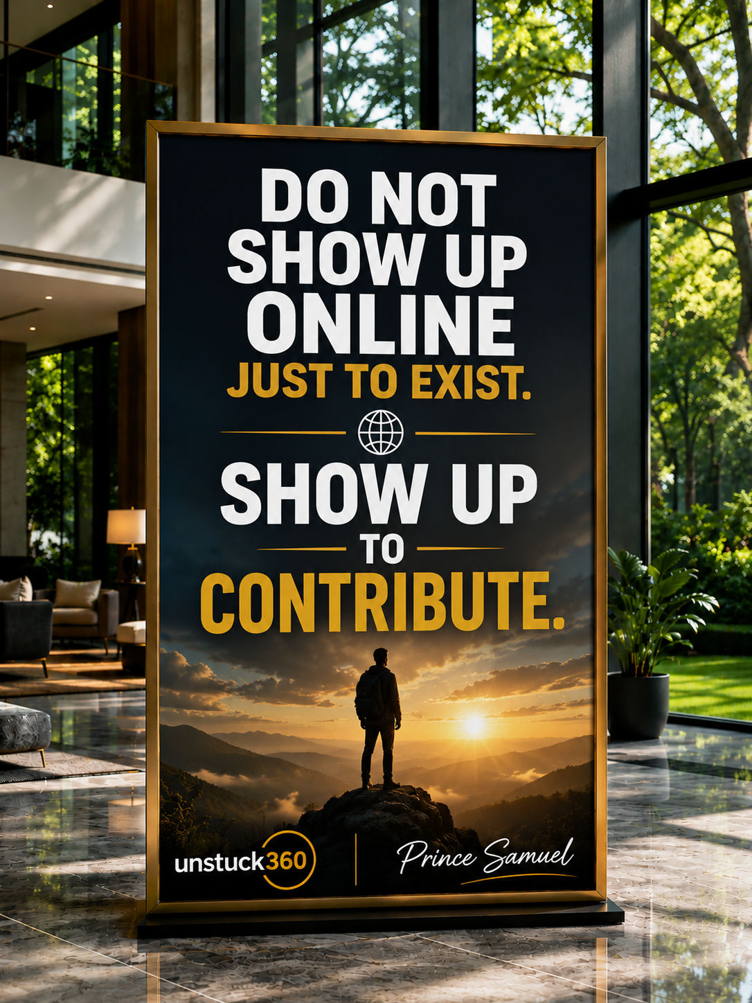 "Do not show up online just to exist. Show up to contribute."
Your audience does not need more cont...