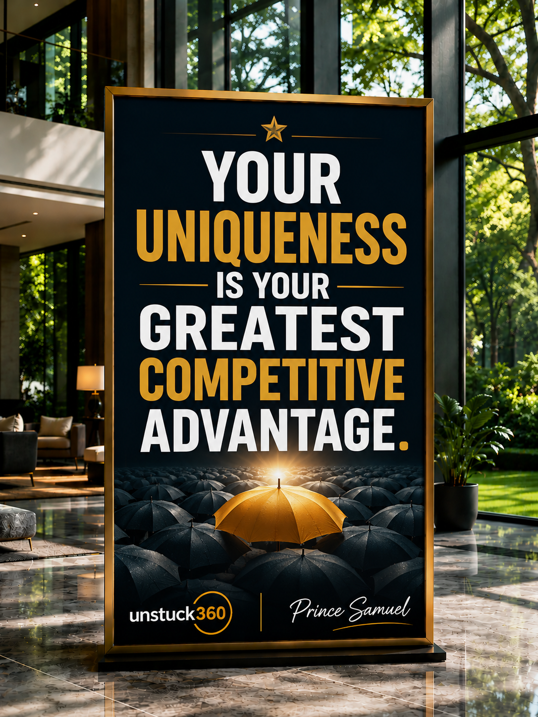 "Your uniqueness is your greatest competitive advantage."
The world does not need another copy of s...