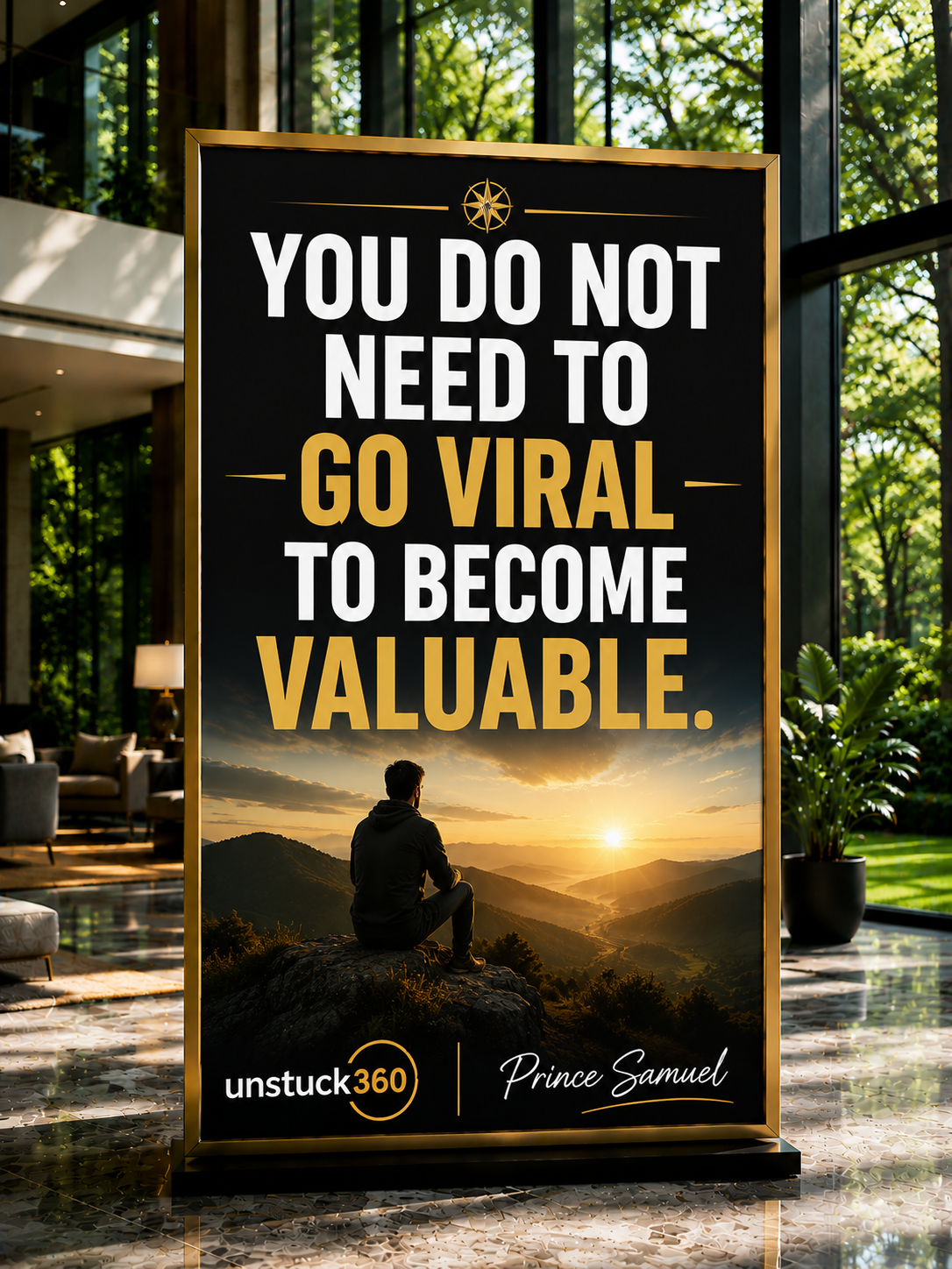 "You do not need to go viral to become valuable."
Viral moments fade quickly.
Genuine value lasts...