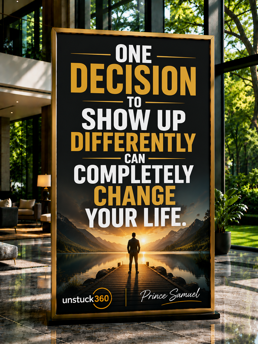 "One decision to show up differently can completely change your life."
You are always one decision...