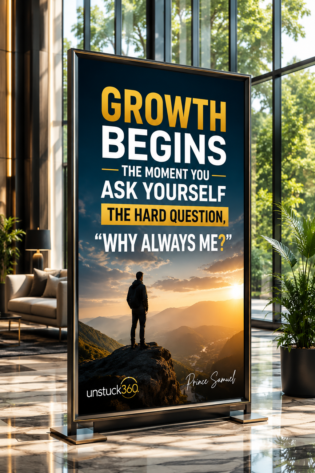 "Growth begins the moment you ask yourself the hard question, “Why always me?”"
Not every painful e...