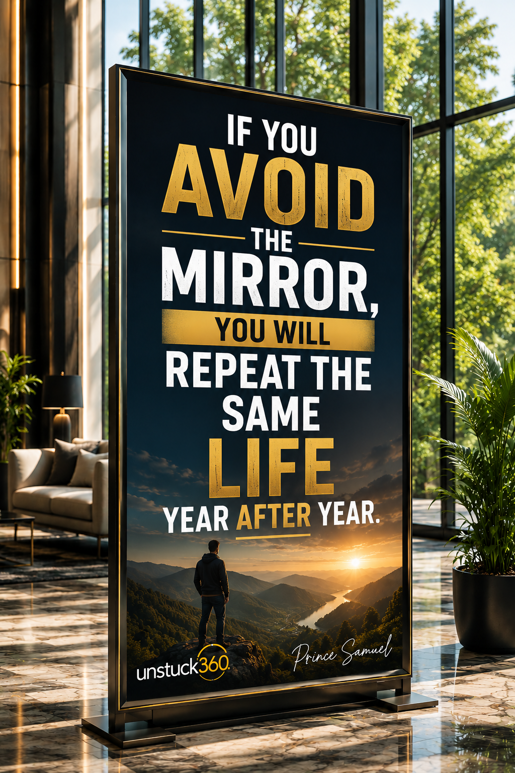 “If you avoid the mirror, you will repeat the same life year after year.”
Many people want differen...