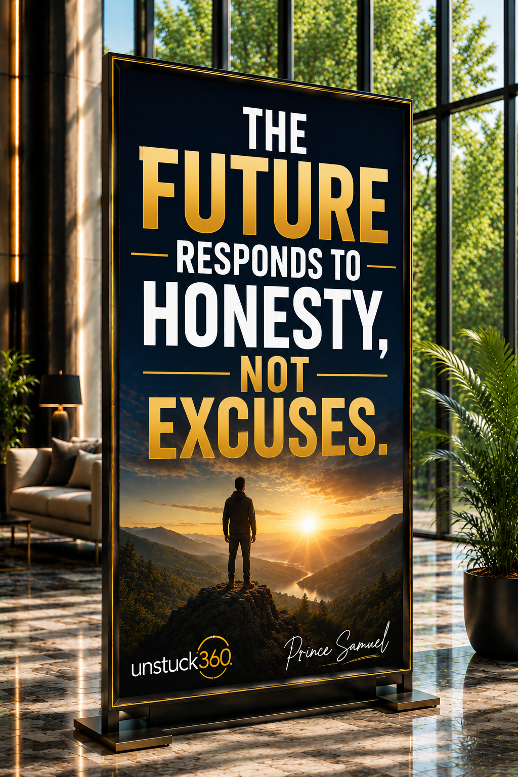 "The future responds to honesty, not excuses."
Excuses are very convincing but they never produce r...