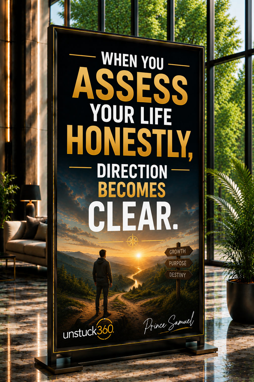 "When you assess your life honestly, direction becomes clear."
Confusion about direction is rarely...